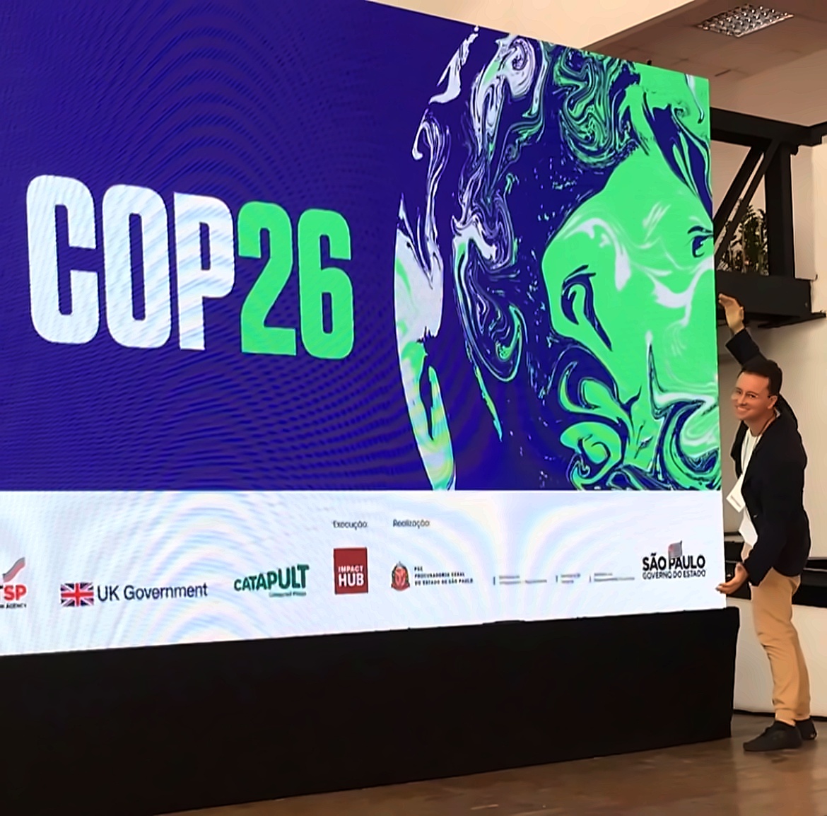 Palestra sobre sustentabilidade e clima
