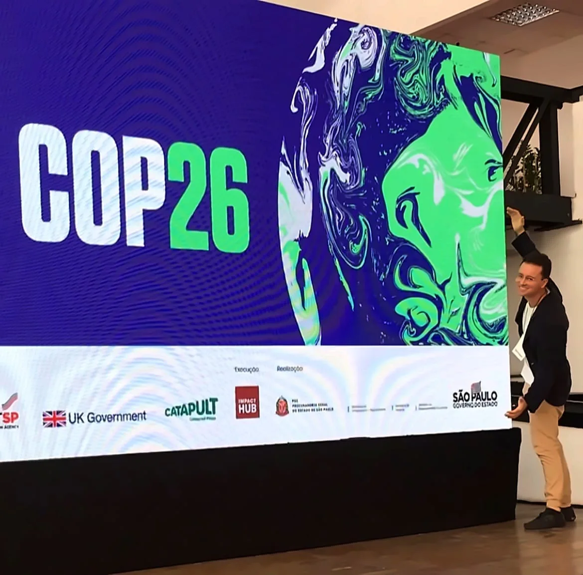 Palestra sobre sustentabilidade e clima